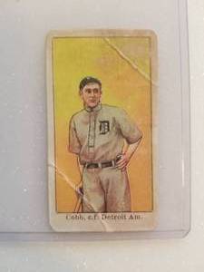 lot 20 image: Ty Cobb baseball card - Authenticity Unknown