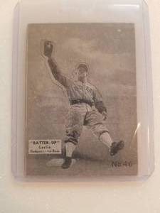 lot 37 image: 1934-36 Batter-Up #46 Sam Leslie Brooklyn Dodgers - Authenticity Unknown
