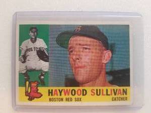 lot 80 image: 1960 Topps Haywood Sullivan baseball card - Authenticity Unknown
