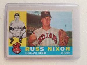 lot 201 image: 1960 Topps Russ Nixon baseball card - Authenticity Unknown