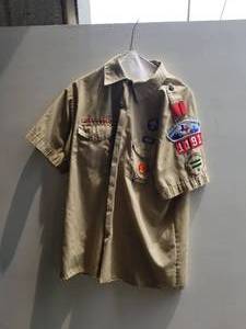 lot 206 image: Boy scout shirt with patches