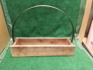 lot 111 image: Wood and metal basket