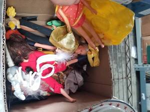 lot 125 image: vintage toy barbie dolls