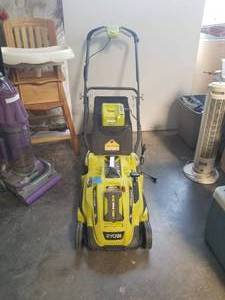lot 85 image: Ryobi electric lawnmower