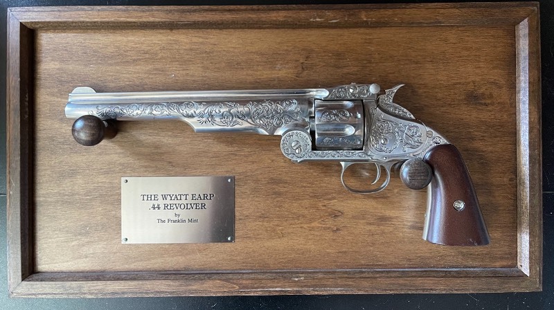 Wyatt Earp .44 Revolver made by the Franklin Mint. A 6 shot