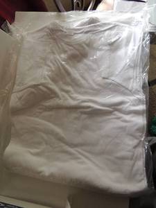 lot 11 image: Classic Regenerated Organic 100% cotton Enova T-shirts Mens size L  white   quantity 12  NIP