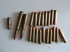 lot 29 image: Ammo-18 RDS  marked P582 (45)     (1 rd ) 38 RD      plus 2 rifle RDS