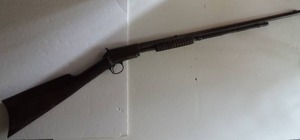 lot 87 image: WINCHESTER MODEL 1890 22 WRF  22 PUMP OCTAGON BARREL    SN 317064    MADE 1907