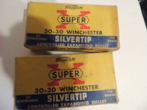 lot 99 image: Western super X  30-30 Winchester silvertip 170 gr, - 1 box of 20 1 box with 5