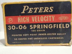 lot 96 image: Peters 30-06 ammo Springfield quantity 13