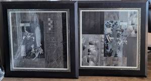 lot 28 image: PHOTO MOSAIC II AND PHOTO MOSAIC IV FRAMES BY ARTIST CAPPAGI AS SHOWN. EACH APPROX. 33W x 33H. (SOLD 2X THE MONEY)