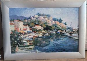 lot 179 image: GARDEN RIDGE FRAMED LANDSCAPE WALL ART AS SHOWN. APPROX. 30W x 24H.