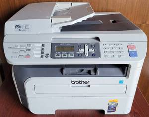lot 14 image: BROTHER MFC-7440N LASER MULTI-FUNCTION PRINTER FAX, SCAN, COPY AS SHOWN. SEARCH IT UP