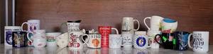 lot 85 image: COLLECTIBLE MUG COLLECTION. MARY KAY, NOVELTY, FRIENDS TV SHOW, SPORTS, SLOTH, ATOMIC PLUS