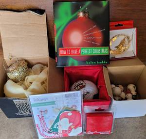 lot 133 image: HOLIDAY ORNAMENTS. INCLUDES NASA ORNAMENT IN BOX, GIFT TAGS, PLUS