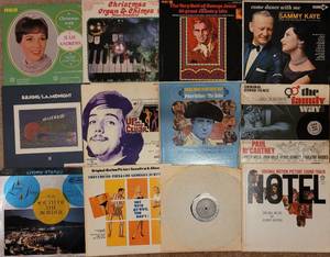 lot 214 image: LOT OF 12 VINTAGE VINYL LP RECORDS IN ASSORTED GENRES AS SHOWN.