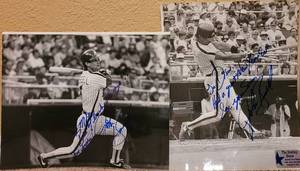 lot 228 image: SIGNED JOHN RUSSELL  8 x 10 PHOTOGRAPHS AS SHOWN. AUTHENTICITY UNKNOWN. QUANTITY (2)