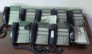 lot 37 image: (9) NEC DSX SPEAKER PHONES AS SHOWN.