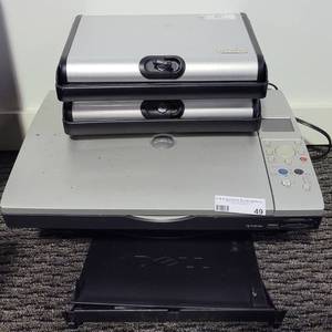 lot 49 image: (2) ECHELON TABLET CASES AND (1) DELL PRINTER AS SHOWN.