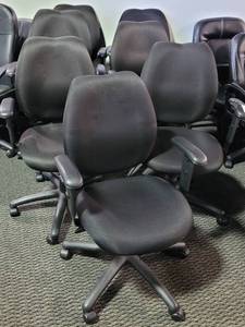 lot 62 image: (7) OFFICE CHAIRS IN STYLES SHOWN. (SOLD 7X THE MONEY)