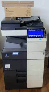 lot 67 image: KONIKA MINOLTA BIZHUB 454E MULTIFUNCTION HIGH SPEED MONOCHROME PRINTERCOPIER AS SHOWN. CHECK IT OUT