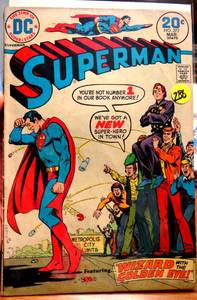 lot 286 image: VINTAGE DC Comics 1974 Bronze Age Superman #273 Wizard With The Golden Eye $$$
