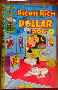 lot 7 image: VINTAGE RICHIE RICH AND DOLLAR THE DOG #3 - HARD TO FIND