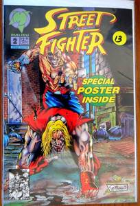lot 13 image: RARE Street Fighter #2 (1993) NM Malibu Comics - Special Poster Inside $$$