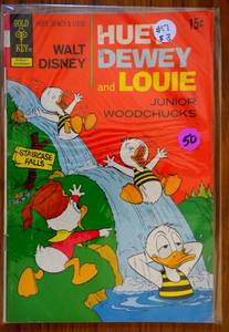 lot 50 image: Huey Dewey and Louie #17 VG 1972 Gold Key Comic Waterfall