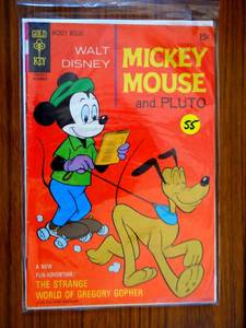 lot 55 image: VINTAGE GOLD KEY COMICS WALT DISNEY MICKEY MOUSE AND PLUTO NO. 127 , NOV.1970 $$$