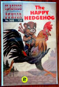 lot 88 image: VINTAGE CLASSICS ILLUSTRATED JR. #568, The Happy Hedgehog (1960) - $