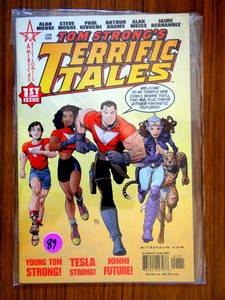 lot 89 image: Tom Strongs Terrific Tales (2002) # 1 (7.0-FVF) Alan Moore Arthur Adams Cover