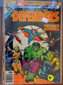 lot 91 image: THE DEFENDERS # 1 King Size Annual 1976 Final Battle Marvel Comics $$$