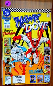 lot 107 image: HAWK & DOVE # 1 ANNUAL 1990 TITANS WEST LIEFELD COVER DC COPPER AGE COMIC BOOK