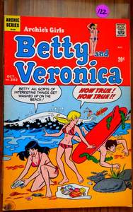 lot 122 image: VINTAGE Archies Girls Betty & Veronica #202 October 1972