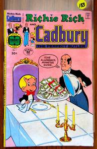 lot 133 image: VINTAGE Harvey World Richie Rich and Cadbury #1 1977 - $$$