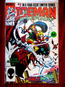 lot 162 image: VINTAGE Marvel Comics Iceman #2 1985