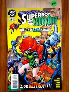 lot 201 image: SUPERBOY AND KNOCKOUT #23 DC COMICS 1996 VFNM