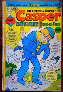 lot 204 image: VINTAGE 1976 Casper the Ghost Cub Scout Issue NM #185