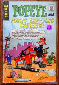 lot 212 image: Popeye and Public Service Careers King Charlton Comics Bronze Age