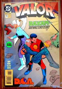 lot 222 image: VALOR issue # 13 by Waid Moore Sellers Hyberg DC Comics 1993 $$$