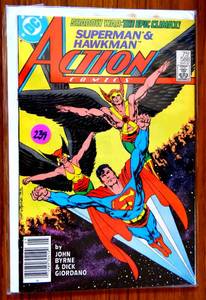 lot 239 image: ACTION COMICS #588 (DC Comics, 1987)  Superman & Hawkman  $