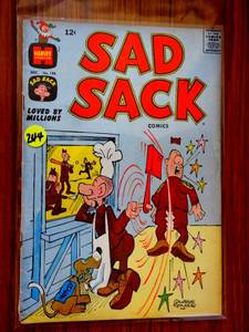 lot 244 image: Sad Sack #136 VGFN Harvey comics Silver Age Cartoon 1962 George Baker $$