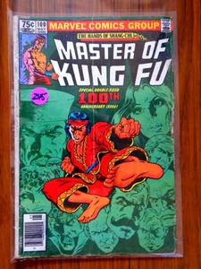lot 245 image: MASTER OF KUNG FU #100 SHANG CHI MOVIE MARVEL COMIC - 100th ANNIVERSARY 1981 $$$