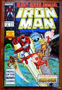 lot 252 image: IRON MAN ANNUAL # 9, 1987 Giant Sized Stratosfire $