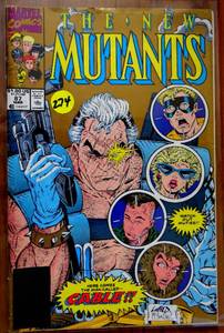 lot 274 image: The New Mutants #87 ( Marvel 1990 ) 1st appearance of Cable, Gold Variant VF $$