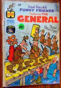 lot 291 image: VINTAGE Sad Sacks Funny Friends The General #71 (1967) Harvey Comics
