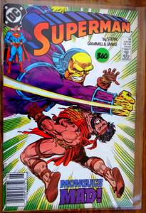 lot 300 image: VINTAGE SUPERMAN #32 JUNE 1989 COMIC  DC COMICS  MONGULS MAD $