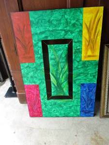 lot 56 image: FREEDOM TO GROW Artist Signed,  Oil On Canvas Art.