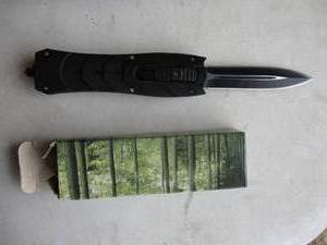 lot 54 image: NEW-In The Box  OTF (Out The Front) Automatic  Push Button Pocket Knife